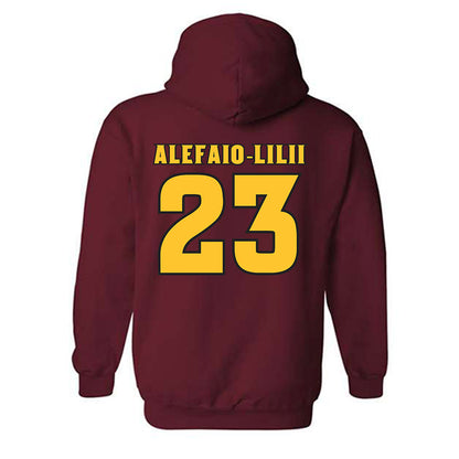 Arizona State - NCAA Football : Benjamin Alefaio-Lilii - Replica Shersey Hooded Sweatshirt-1