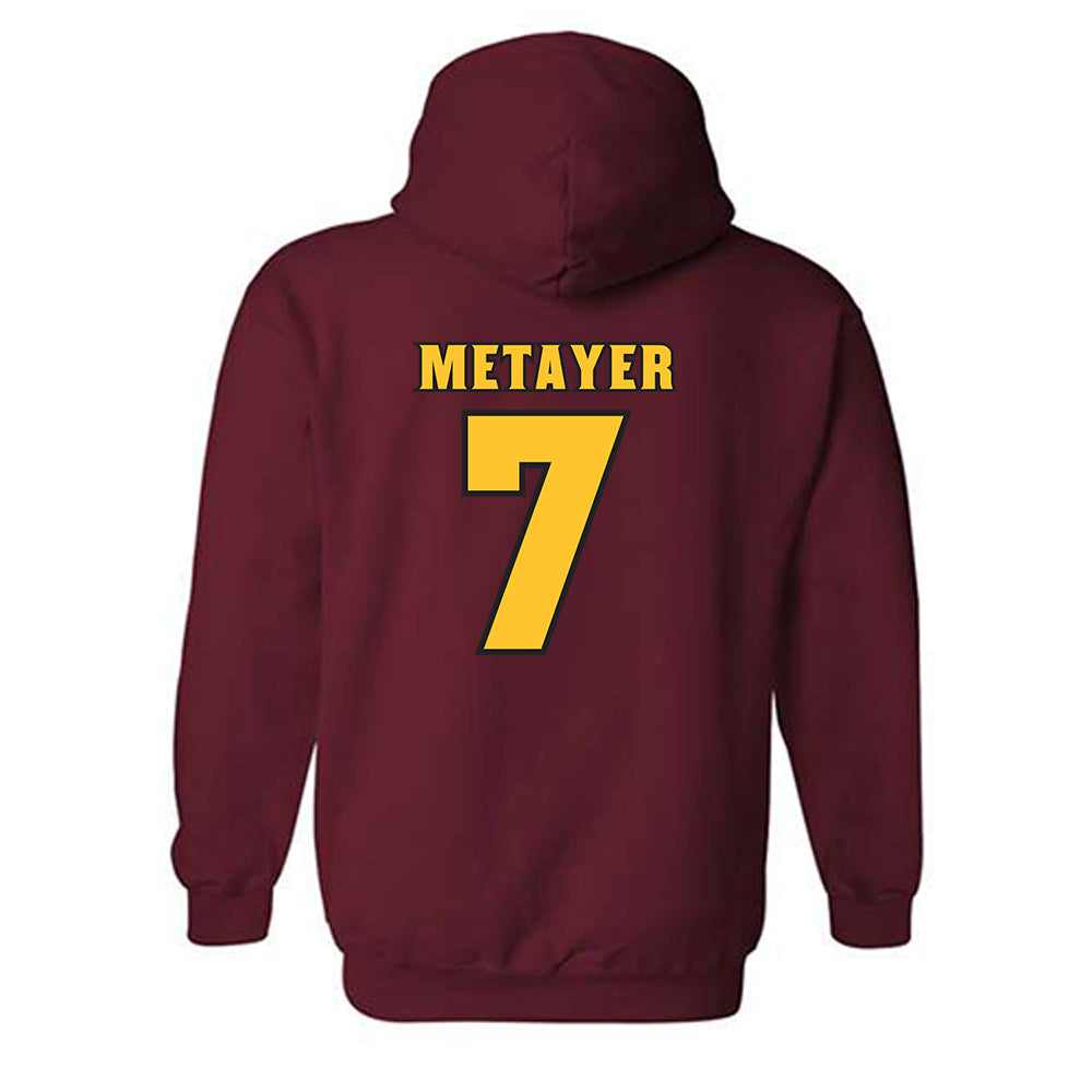 Arizona State - NCAA Football : Chamon Metayer - Replica Shersey Hooded Sweatshirt-1
