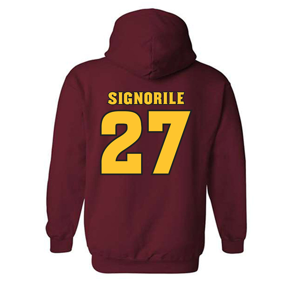 Arizona State - NCAA Women's Lacrosse : Maddy Signorile - Replica Shersey Hooded Sweatshirt