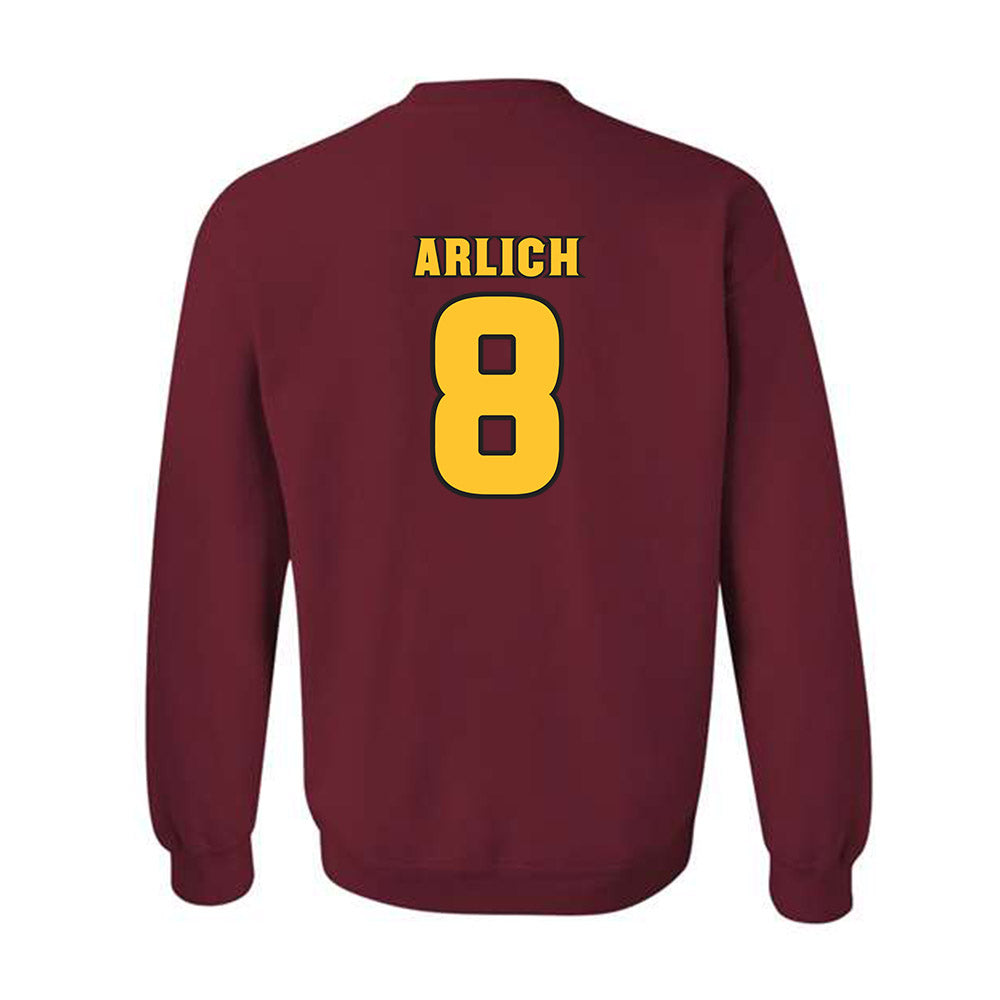 Arizona State - NCAA Baseball : Max Arlich - Replica Shersey Crewneck Sweatshirt