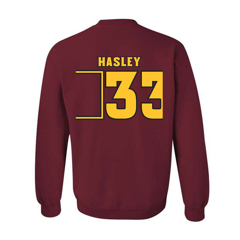 Arizona State - NCAA Men's Ice Hockey : Connor Hasley - Replica Shersey Crewneck Sweatshirt-1