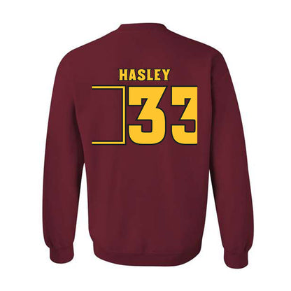 Arizona State - NCAA Men's Ice Hockey : Connor Hasley - Replica Shersey Crewneck Sweatshirt-1