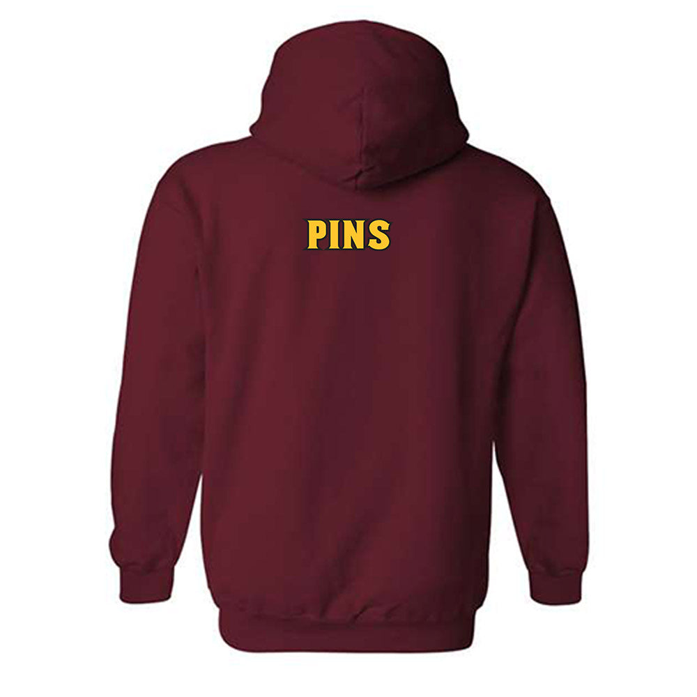 Arizona State - NCAA Men's Swimming & Diving : Jacob Pins - Replica Shersey Hooded Sweatshirt