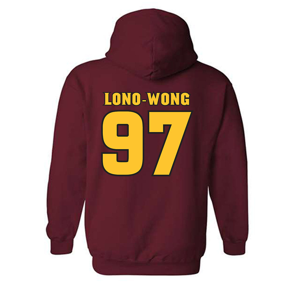 Arizona State - NCAA Football : Blazen Lono-Wong - Replica Shersey Hooded Sweatshirt-1