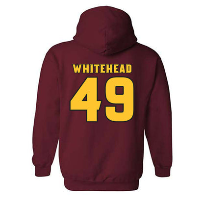 Arizona State - NCAA Men's Ice Hockey : Braxton Whitehead - Replica Shersey Hooded Sweatshirt-1