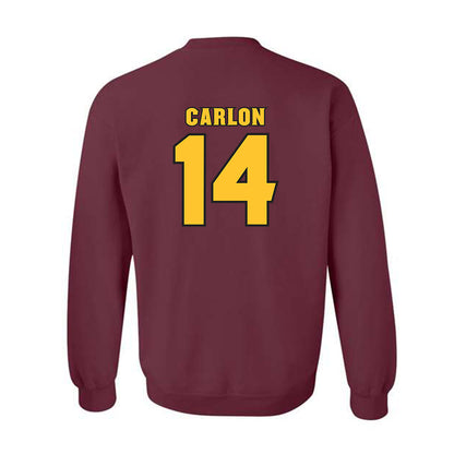 Arizona State - NCAA Baseball : Cole Carlon - Crewneck Sweatshirt Replica Shersey