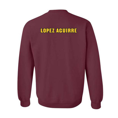 Arizona State - NCAA Triathlon : MJ Lopez Aguirre - Replica Shersey Crewneck Sweatshirt