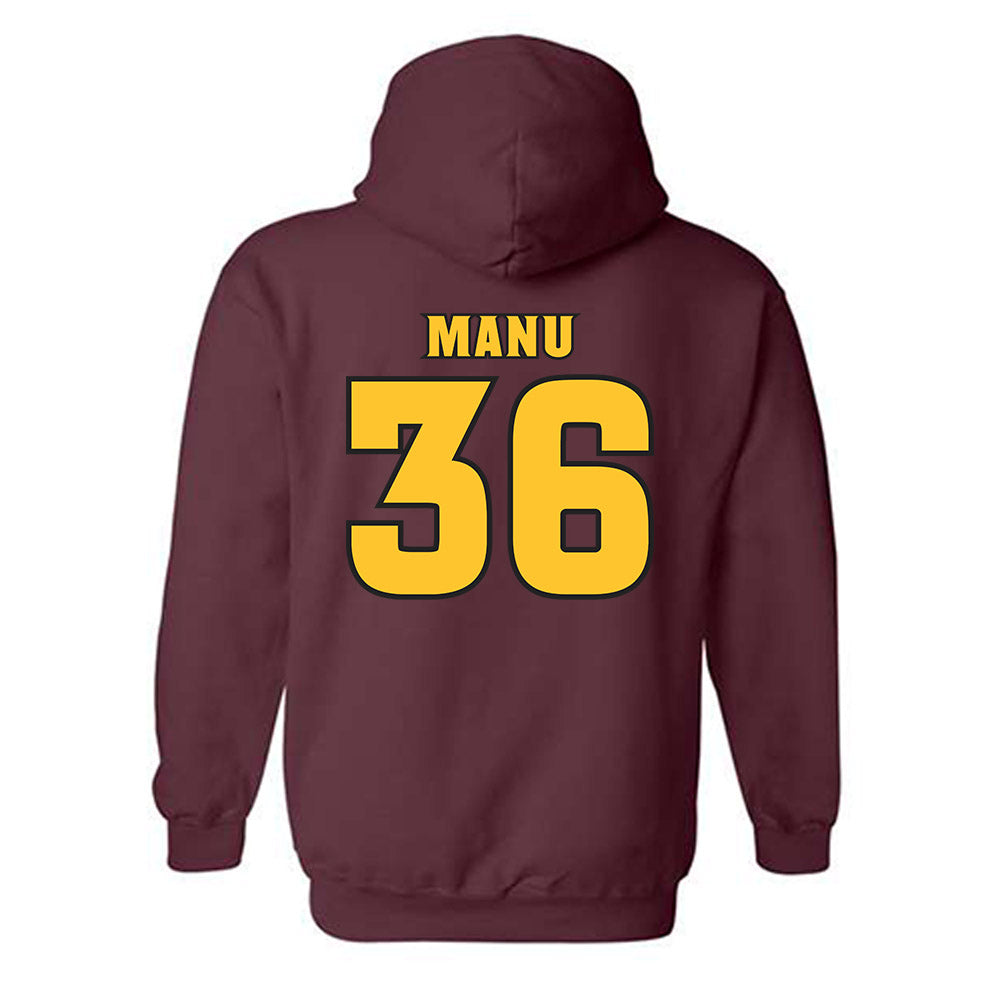 Arizona State - NCAA Football : Salesi Manu - Replica Shersey Hooded Sweatshirt
