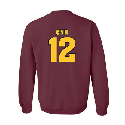 Arizona State - NCAA Women's Volleyball : Angelique Cyr - Crewneck Sweatshirt Replica Shersey