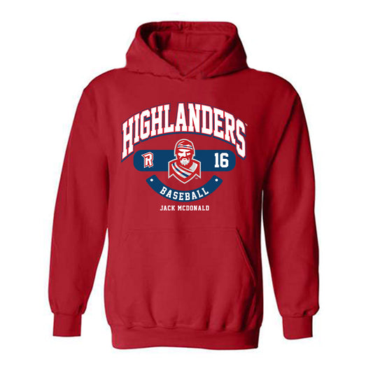 Radford - NCAA Baseball : Jack McDonald - Classic Fashion Shersey Hooded Sweatshirt