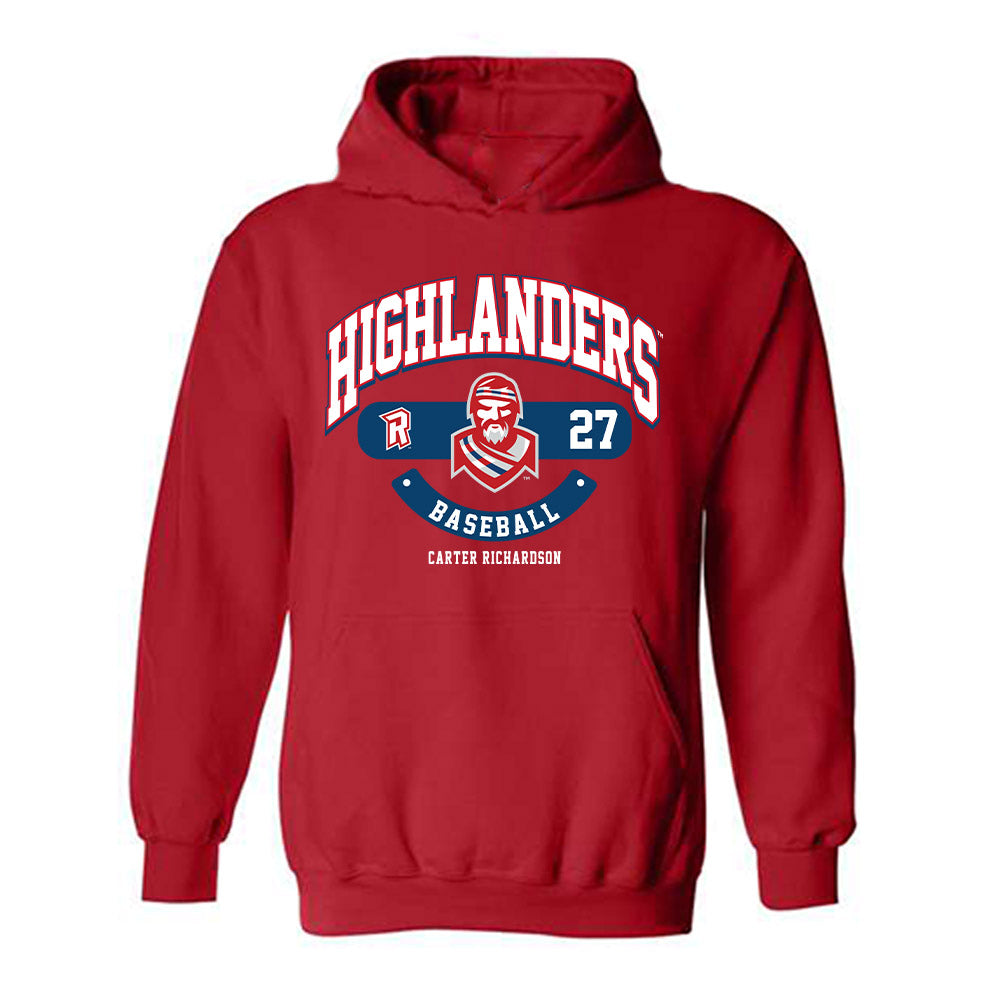 Radford - NCAA Baseball : Carter Richardson - Classic Fashion Shersey Hooded Sweatshirt-0
