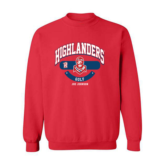 Radford - NCAA Men's Golf : Joe Johnson - Classic Fashion Shersey Crewneck Sweatshirt-0