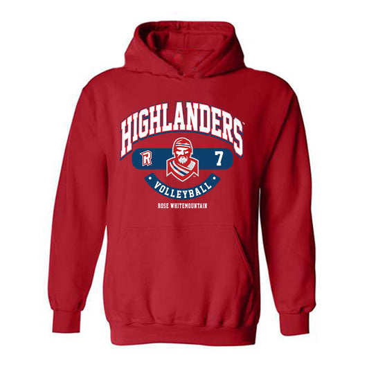 Radford - NCAA Women's Volleyball : Rose Whitemountain - Classic Fashion Shersey Hooded Sweatshirt-0