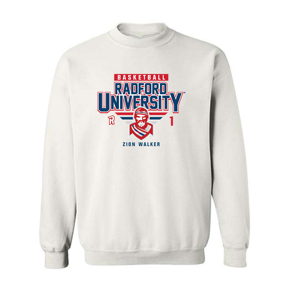 Radford - NCAA Men's Basketball : Zion Walker - Classic Fashion Shersey Crewneck Sweatshirt