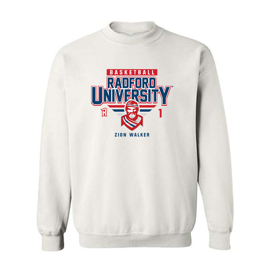 Radford - NCAA Men's Basketball : Zion Walker - Classic Fashion Shersey Crewneck Sweatshirt