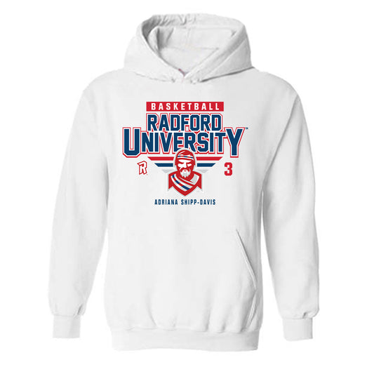 Radford - NCAA Women's Basketball : Adriana Shipp-Davis - Classic Fashion Shersey Hooded Sweatshirt