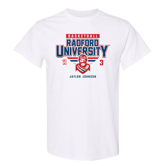 Radford - NCAA Men's Basketball : Jaylon Johnson - Classic Fashion Shersey T-Shirt-0