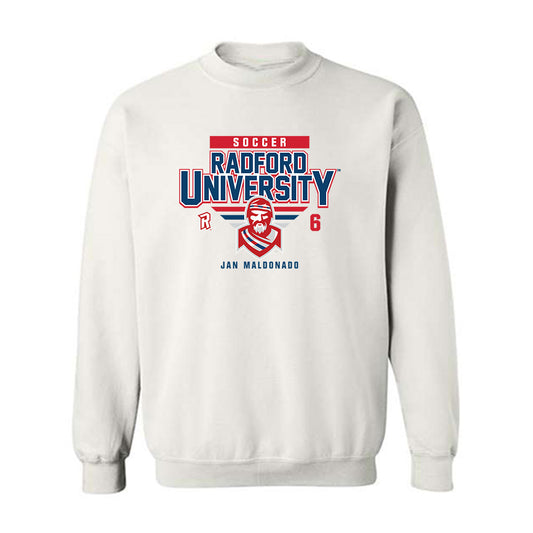 Radford - NCAA Men's Soccer : Jan Maldonado - Classic Fashion Shersey Crewneck Sweatshirt-0