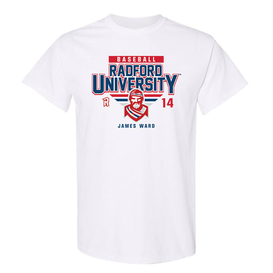 Radford - NCAA Baseball : James Ward - Classic Fashion Shersey T-Shirt-0