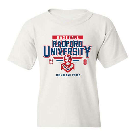 Radford - NCAA Baseball : Jhonkeanu Perez - Classic Fashion Shersey Youth T-Shirt