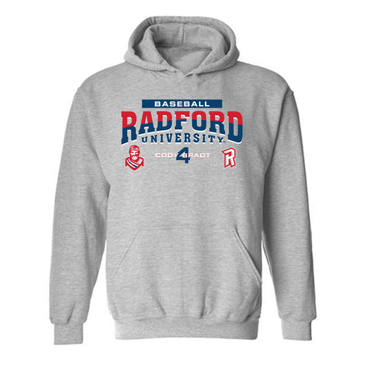 Radford - NCAA Baseball : Cody Bradt - Classic Fashion Shersey Hooded Sweatshirt