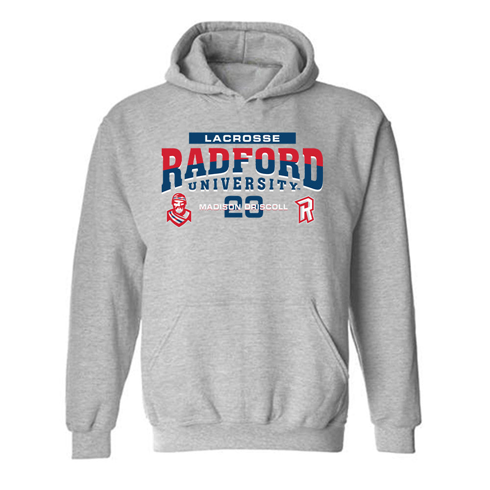 Radford - NCAA Women's Lacrosse : Madison Driscoll - Classic Fashion Shersey Hooded Sweatshirt-0