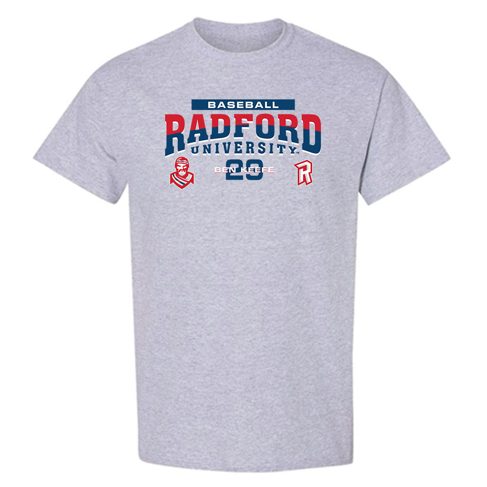 Radford - NCAA Baseball : Ben Keefe - Classic Fashion Shersey T-Shirt-0