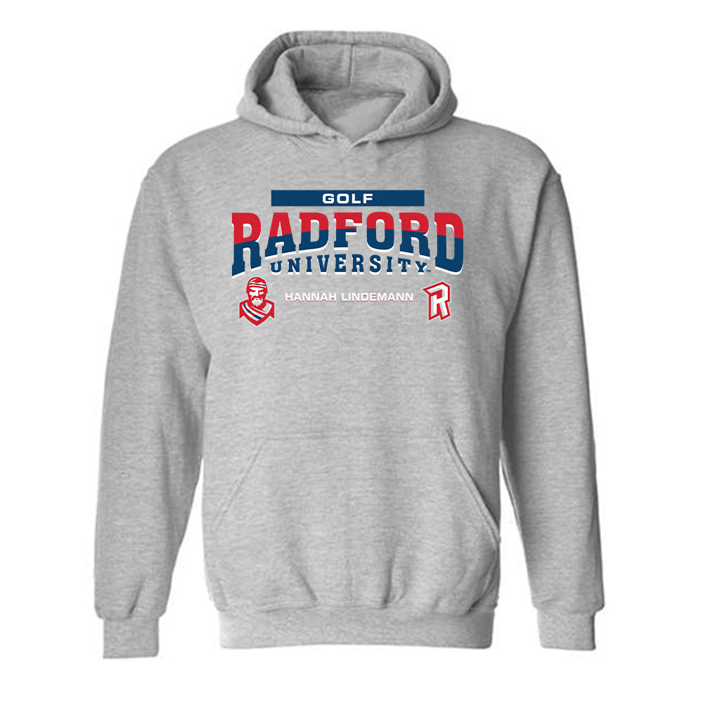 Radford - NCAA Women's Golf : Hannah Lindemann - Classic Fashion Shersey Hooded Sweatshirt