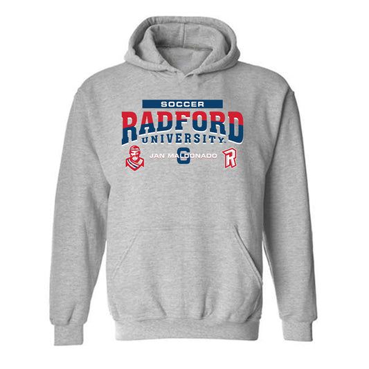 Radford - NCAA Men's Soccer : Jan Maldonado - Classic Fashion Shersey Hooded Sweatshirt-0