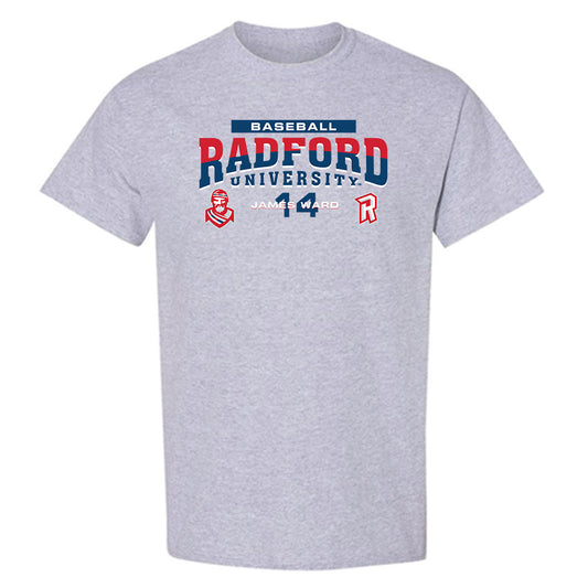 Radford - NCAA Baseball : James Ward - Classic Fashion Shersey T-Shirt-0