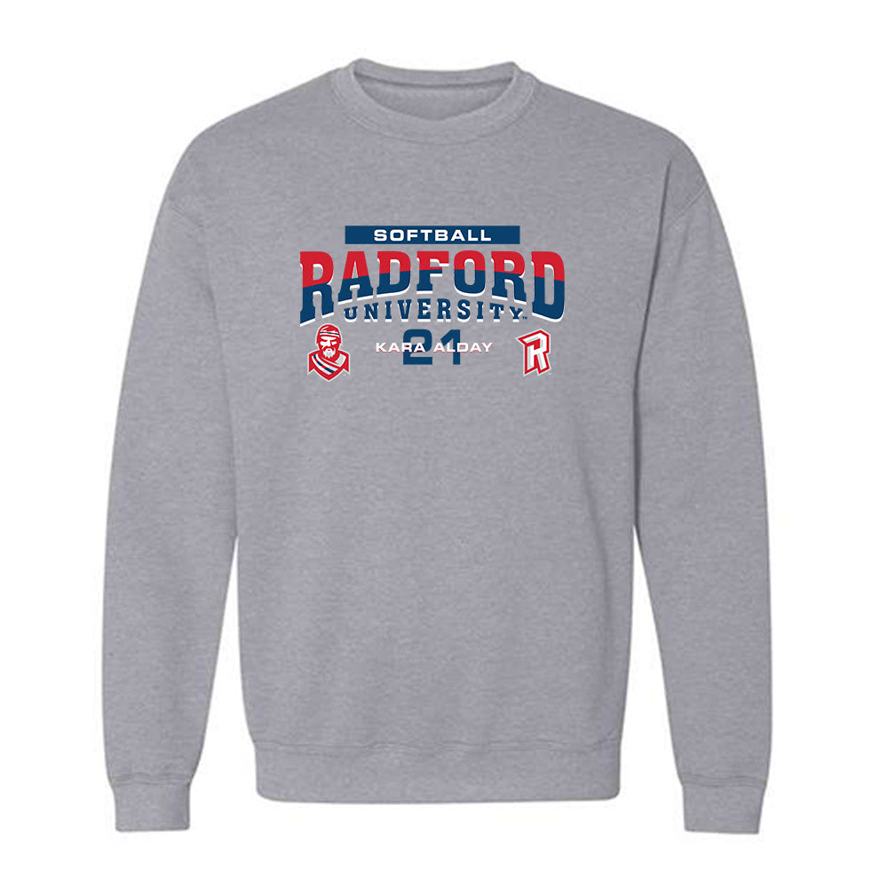 Radford - NCAA Softball : Kara Alday - Classic Fashion Shersey Crewneck Sweatshirt