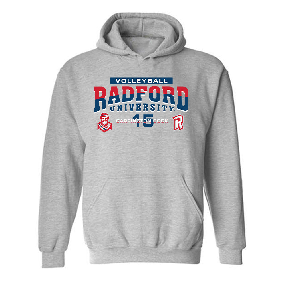 Radford - NCAA Women's Volleyball : Carrington Cook - Classic Fashion Shersey Hooded Sweatshirt