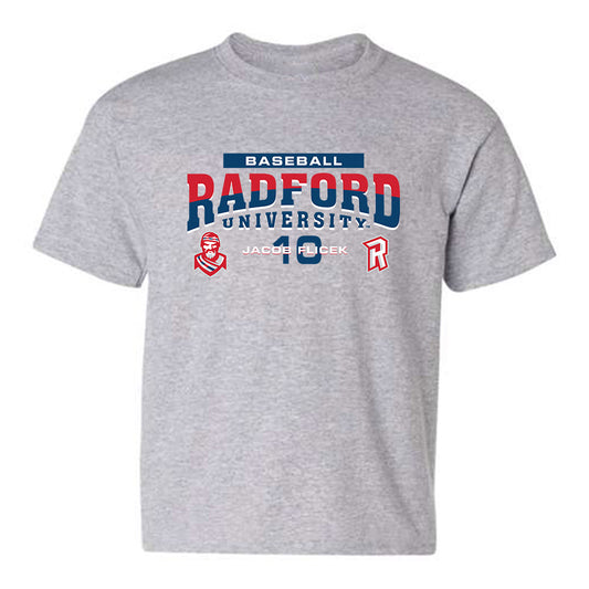 Radford - NCAA Baseball : Jacob Flicek - Classic Fashion Shersey Youth T-Shirt