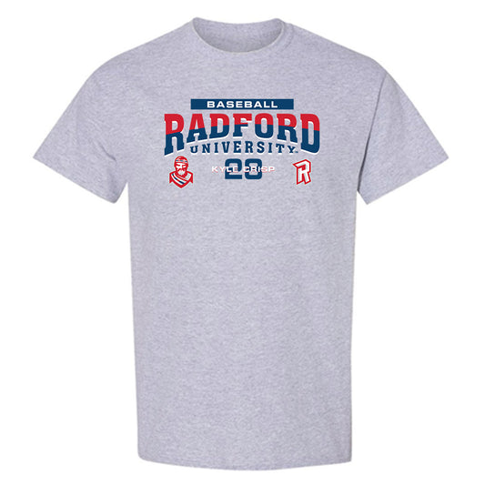 Radford - NCAA Baseball : Kyle Crisp - Classic Fashion Shersey T-Shirt-0