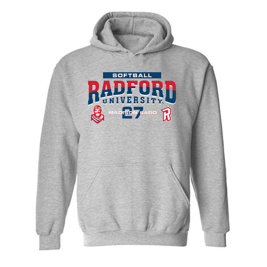 Radford - NCAA Softball : Madison Sabo - Classic Fashion Shersey Hooded Sweatshirt-0