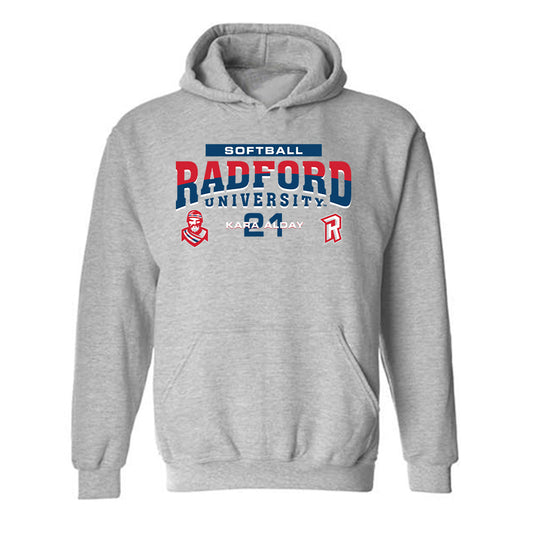 Radford - NCAA Softball : Kara Alday - Classic Fashion Shersey Hooded Sweatshirt