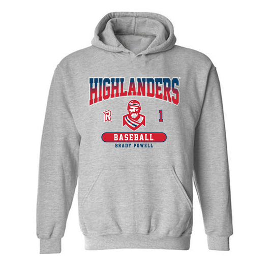 Radford - NCAA Baseball : Brady Powell - Classic Fashion Shersey Hooded Sweatshirt-0