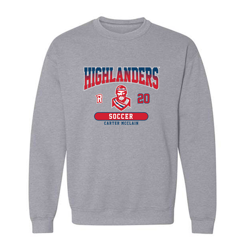 Radford - NCAA Men's Soccer : Carter McClain - Classic Fashion Shersey Crewneck Sweatshirt-0