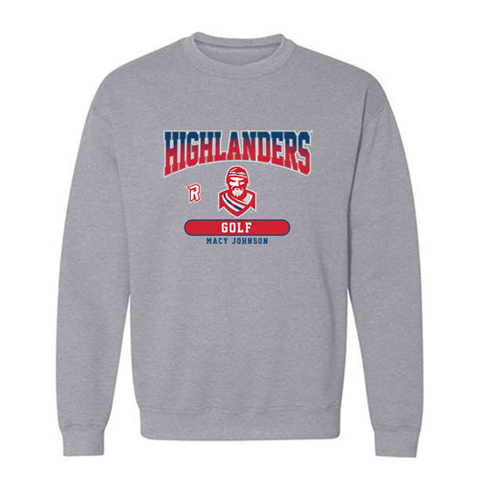 Radford - NCAA Women's Golf : Macy Johnson - Classic Fashion Shersey Crewneck Sweatshirt