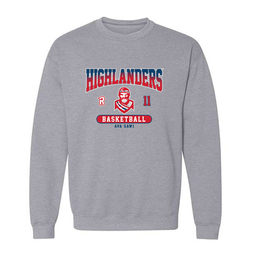 Radford - NCAA Women's Basketball : Ava Sawi - Classic Fashion Shersey Crewneck Sweatshirt