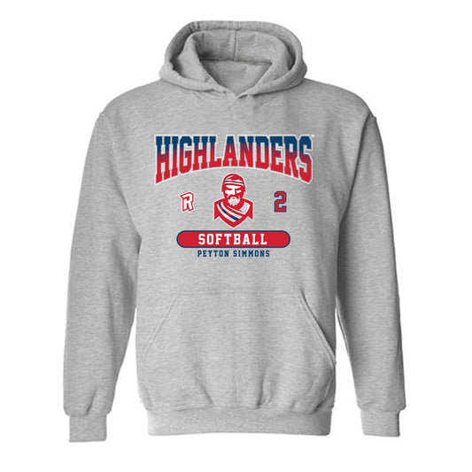 Radford - NCAA Softball : Peyton Simmons - Classic Fashion Shersey Hooded Sweatshirt-0