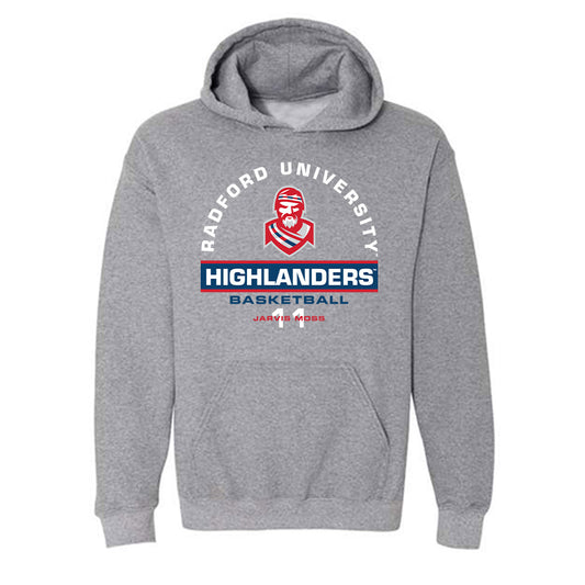 Radford - NCAA Men's Basketball : Jarvis Moss - Classic Fashion Shersey Hooded Sweatshirt