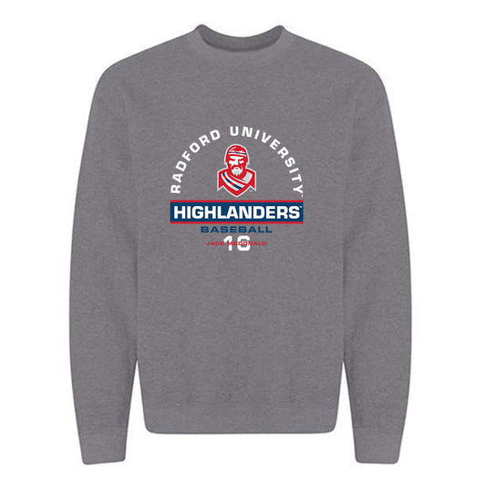 Radford - NCAA Baseball : Jack McDonald - Classic Fashion Shersey Crewneck Sweatshirt