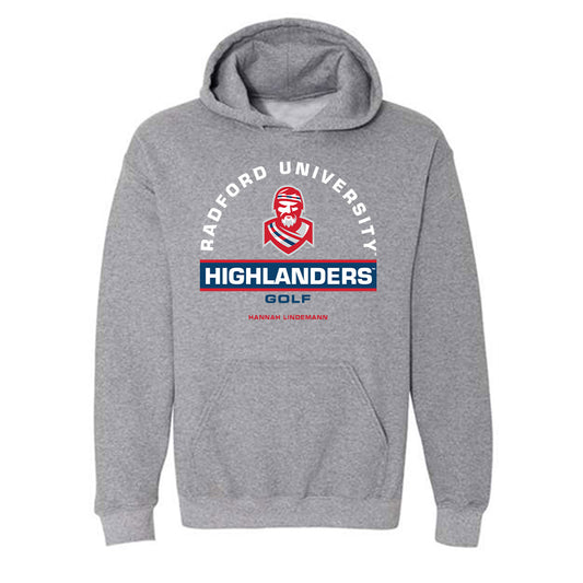 Radford - NCAA Women's Golf : Hannah Lindemann - Classic Fashion Shersey Hooded Sweatshirt