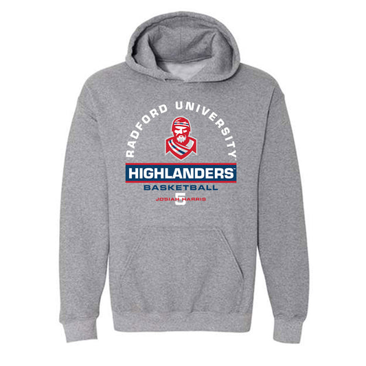 Radford - NCAA Men's Basketball : josiah harris - Classic Fashion Shersey Hooded Sweatshirt