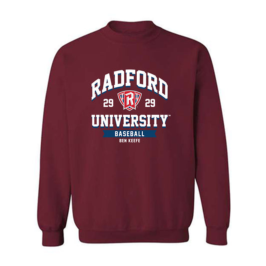 Radford - NCAA Baseball : Ben Keefe - Classic Fashion Shersey Crewneck Sweatshirt-0