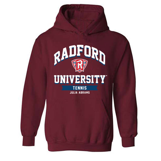 Radford - NCAA Women's Tennis : Julia Abrams - Classic Fashion Shersey Hooded Sweatshirt