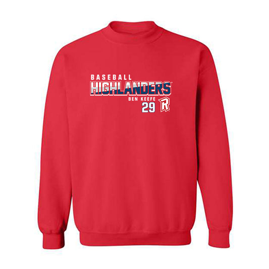 Radford - NCAA Baseball : Ben Keefe - Classic Fashion Shersey Crewneck Sweatshirt-0