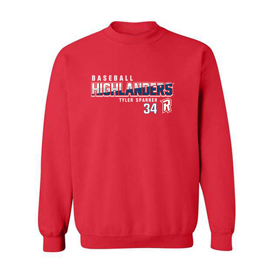 Radford - NCAA Baseball : Tyler Sparrer - Classic Fashion Shersey Crewneck Sweatshirt-0