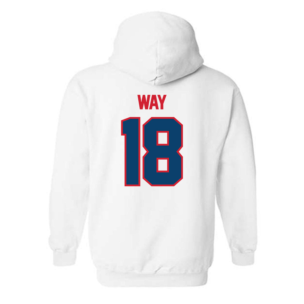 Radford - NCAA Baseball : Trey Way - Classic Shersey Hooded Sweatshirt-1